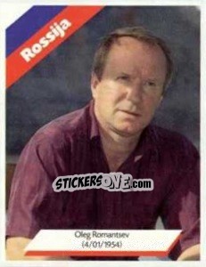 Cromo Oleg Romantsev - Euro 1996 - Manil