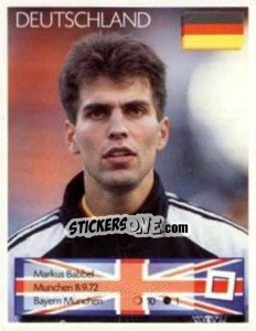 Sticker Markus Babbel - Euro 1996 - Manil