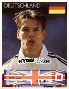 Sticker Christian Ziege - Euro 1996 - Manil