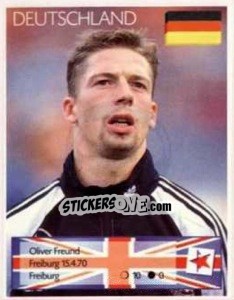 Sticker Oliver Freund - Euro 1996 n. 178 - Manil