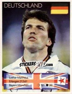 Sticker Lothar Matthäus - Euro 1996 - Manil