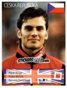 Sticker Patrik Berger - Euro 1996 n. 190 - Manil