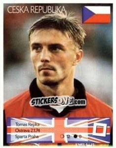 Sticker Tomas Repka - Euro 1996 - Manil