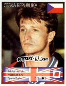 Sticker Michal Hornak - Euro 1996 - Manil