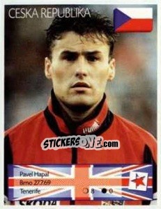Sticker Pavel Hapal - Euro 1996 - Manil