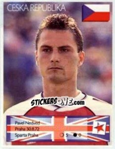Sticker Pavel Nedved - Euro 1996 n. 197 - Manil