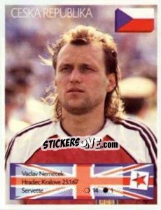 Cromo Vaclav Nemecek - Euro 1996 - Manil