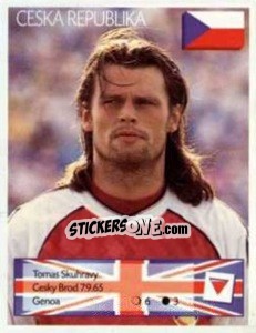 Sticker Tomas Skuhravy - Euro 1996 n. 202 - Manil