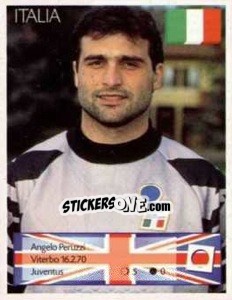 Cromo Angelo Peruzzi - Euro 1996 - Manil