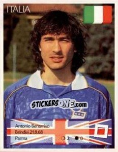 Sticker Antonio Benarrivo - Euro 1996 n. 208 - Manil