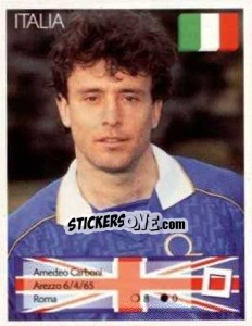 Sticker Amedeo Carboni - Euro 1996 - Manil