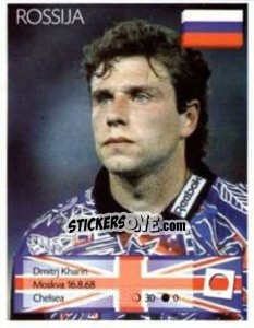 Sticker Dmitri Kharin - Euro 1996 - Manil