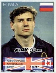 Sticker Andrei Kanchelskis - Euro 1996 n. 228 - Manil