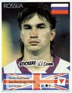 Sticker Dmitri Radchenko - Euro 1996 - Manil