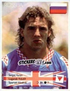 Sticker Sergei Yuran - Euro 1996 n. 232 - Manil
