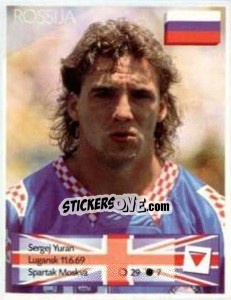 Sticker Sergei Yuran - Euro 1996 - Manil