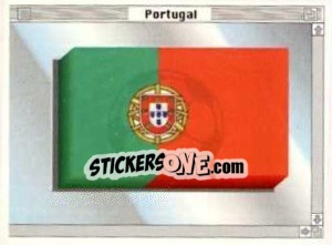 Cromo Bandeira - Euro 1996 - Manil