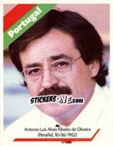 Sticker Antonio Luis Alves Ribeiro de Oliveira - Euro 1996 n. 241 - Manil