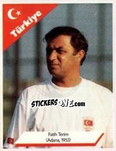 Sticker Fatih Terim - Euro 1996 - Manil