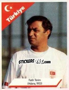 Cromo Fatih Terim - Euro 1996 - Manil