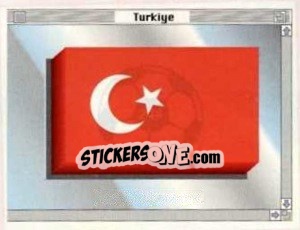 Sticker Bandeira - Euro 1996 n. 244 - Manil