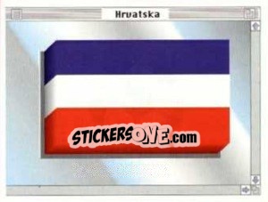 Sticker Bandeira - Euro 1996 n. 248 - Manil