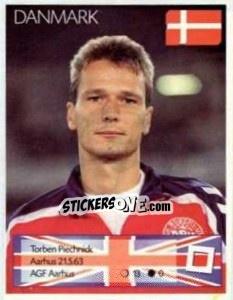 Sticker Torben Piechnick - Euro 1996 n. 255 - Manil