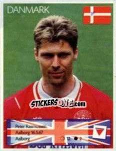 Sticker Peter Rasmussen - Euro 1996 n. 263 - Manil