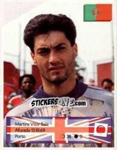 Sticker Martins Vitor Baia - Euro 1996 n. 265 - Manil