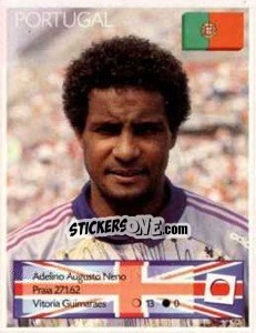 Sticker Adelino Augusto Neno - Euro 1996 - Manil