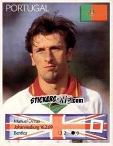 Sticker Manuel Dimas - Euro 1996 - Manil