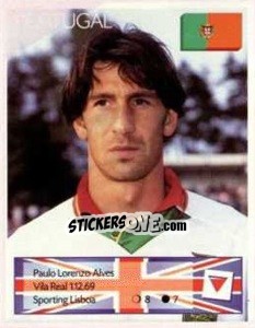 Sticker Paulo Lorenzo Alves - Euro 1996 n. 279 - Manil