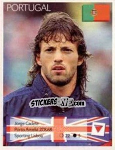 Sticker Jorge Cadete - Euro 1996 n. 280 - Manil