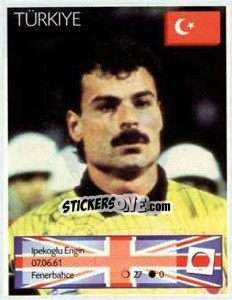 Sticker Ipekoglu Engin - Euro 1996 - Manil