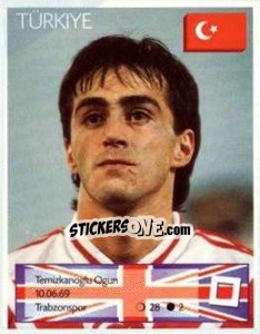 Sticker Temizkanoglu Ogun - Euro 1996 n. 286 - Manil