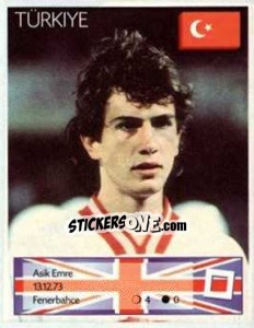 Sticker Asik Emre - Euro 1996 - Manil