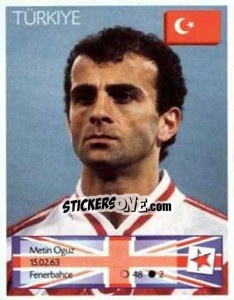 Cromo Metin Oguz - Euro 1996 - Manil