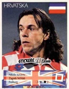 Sticker Nikola Jurcevic - Euro 1996 - Manil