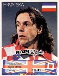 Sticker Nikola Jurcevic - Euro 1996 n. 299 - Manil