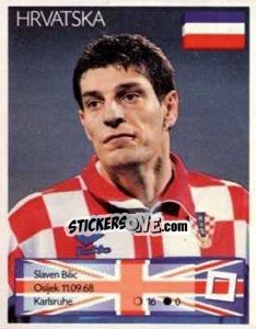 Sticker Slaven Bilic - Euro 1996 - Manil