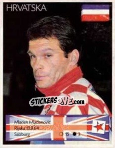 Sticker Mladen Mladenovic - Euro 1996 n. 305 - Manil