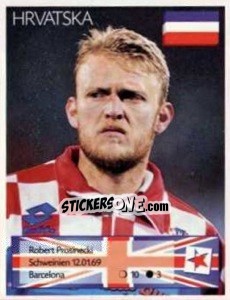 Sticker Robert Prosinecki - Euro 1996 n. 306 - Manil