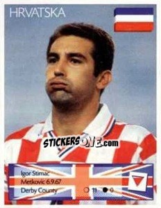 Sticker Igor Stimac - Euro 1996 - Manil