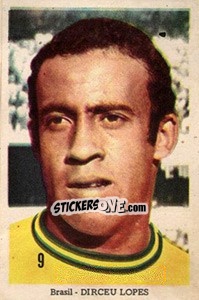 Cromo Dirceu Lopes - Mexico 1970 n. 9 - Editora Sadira
