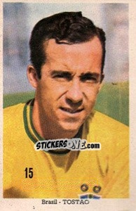 Sticker Tostao - Mexico 1970 n. 15 - Editora Sadira