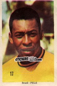 Sticker Pele - Mexico 1970 n. 17 - Editora Sadira