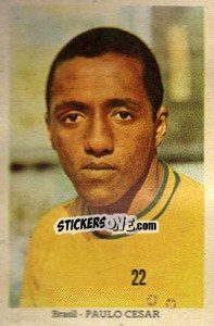 Sticker Paulo Cezar - Mexico 1970 n. 22 - Editora Sadira
