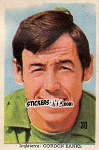 Sticker Gordon Banks - Mexico 1970 n. 30 - Editora Sadira