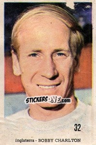 Sticker Bobby Charlton - Mexico 1970 - Editora Sadira