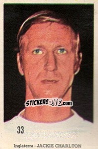 Sticker Jackie Charlton - Mexico 1970 n. 33 - Editora Sadira